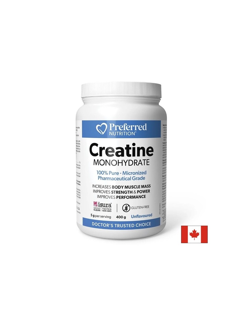 Креатин монохидрат – Мускулна сила и издръжливост, 5000 mg, 400 g прах