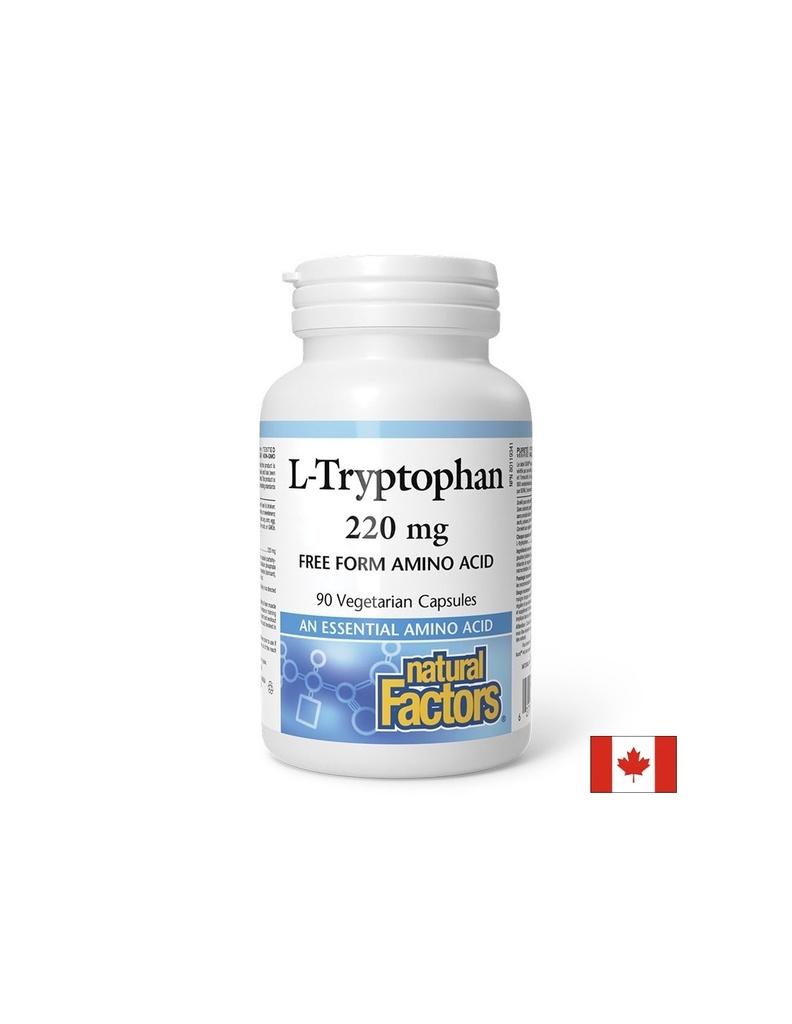Л-Триптофан – Подпомага съня и доброто настроение, 220 mg, 90 капсули