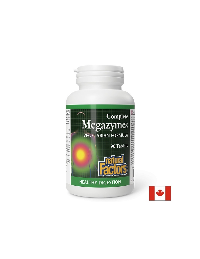 Растителни храносмилателни ензими - Complete Megazymes, 90 таблетки