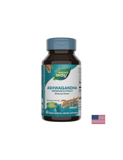 [15387] Ashwagandha/ Ашваганда 500 mg х 60 капсули Nature’s Way