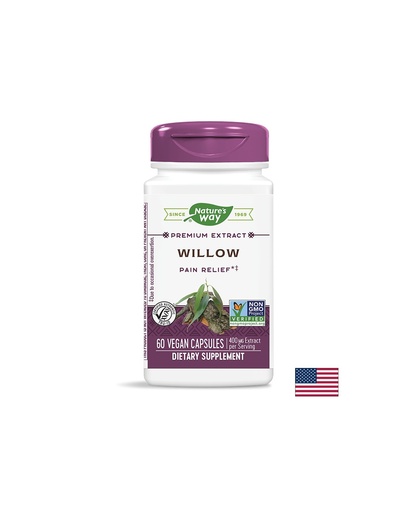 [63600 ST 5.24] Willow/ Бяла върба 400 mg х 60 капсули Nature’s Way