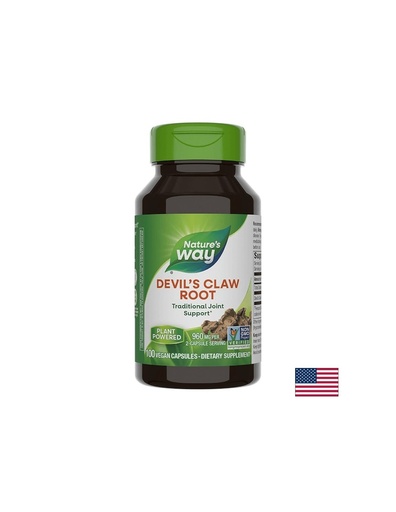 [12350] Devil`s Claw Secondary Root/ Дяволски нокът (корен) 480 mg х 100 капсули Nature’s Way