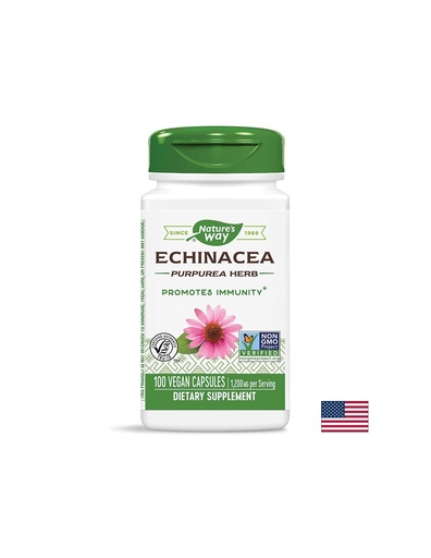[12400] Echinacea Purpurea Herb/ Ехинацея (билка) 400 mg х 100 капсули Nature’s Way