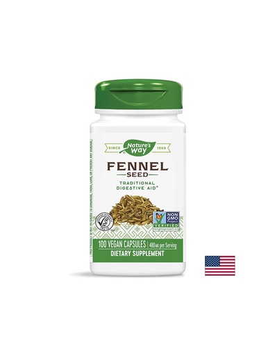 [12700] Fennel Seed/ Копър (семена) 480 mg х 100 капсули Nature’s Way