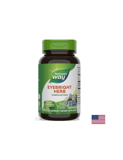 [12500] Eyebright Herb - Очанка – билка за здрави очи, 430 mg, 100 капсули  Nature’s Way