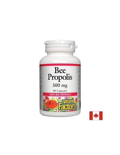 [3161 NF] Bee Propolis / Прополис 500 mg х 90 капсули Natural Factors