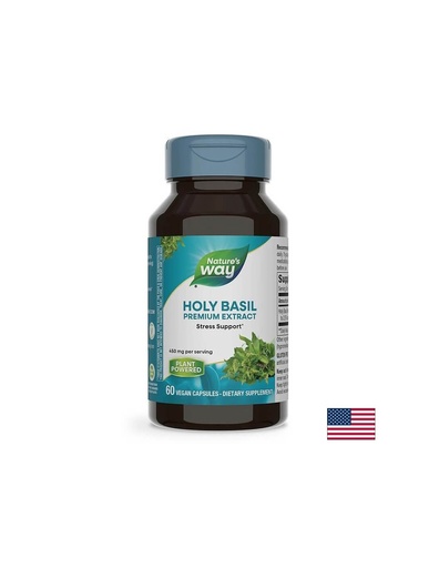 [15493 ST] Holy Basil/ Свещен босилек 450 mg х 60 капсули Nature’s Way