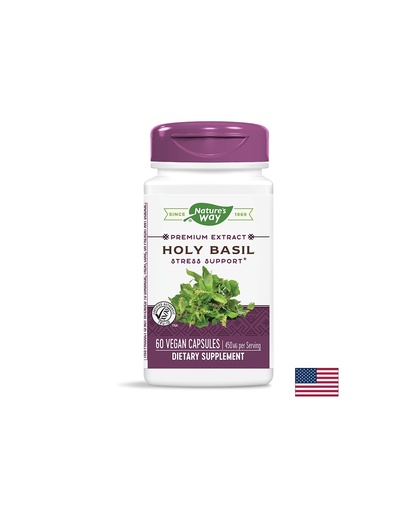 [15493 ST] Holy Basil/ Свещен босилек 450 mg х 60 капсули Nature’s Way