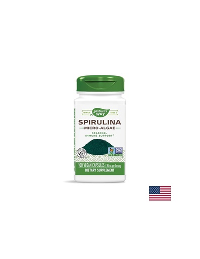 [17200] Spirulina Micro-Algae/ Спирулина (микро-водорасли) 380 mg х 100 капсули Nature’s Way