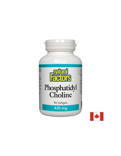 [2605 NF] Phosphatidyl Choline/ Фосфатидил Холин 420 mg х 90 софтгел капсули Natural Factors