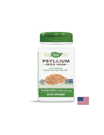 [15354 ST] Psyllium Seed Husk/ Теснолист живовляк/ Хуск (люспи) 525 mg х 180 капсули Nature’s Way