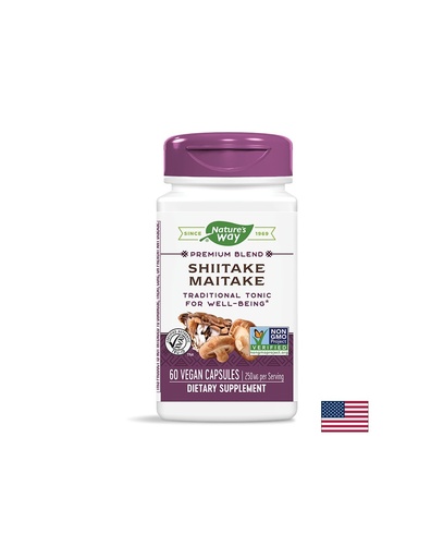 [64500 ST 5.24] Shiitake Maitake/ Шийтаке и майтаке 250 mg х 60 капсули Nature’s Way