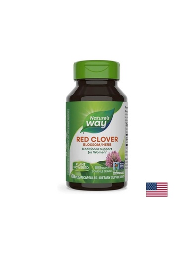 [16000] Red Clover Blossom Herb/ Червена детелина (цвят и билка) 400 mg х 100 капсули Nature’s Way
