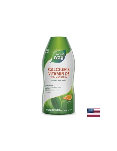 [1388] Calcium & Vitamin D3/ Калций и Витамин D3 х 480 ml Nature’s Way