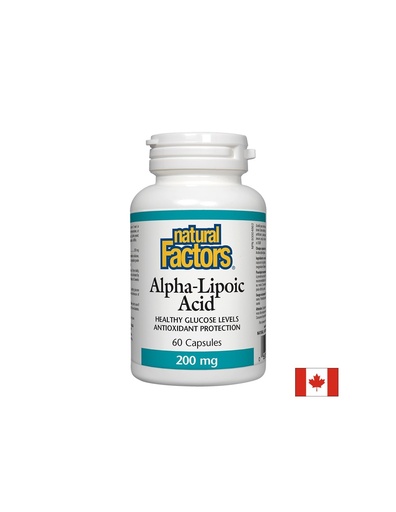 [2098 NF] Alpha-Lipoic Acid/ Алфа-липоева киселина 200 mg x 60 капсули Natural Factors