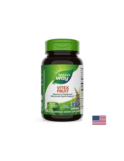 [11750] Vitex Fruit/ Витекс (плод) 400 mg x 100 капсули Nature’s Way