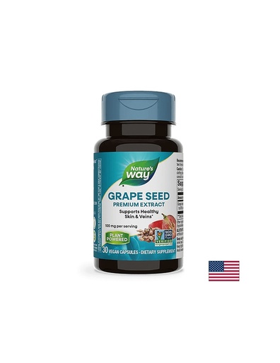 [14320] Grape Seed with Vitamin C/ Гроздово семе с Витамин С х 30 капсули Nature’s Way