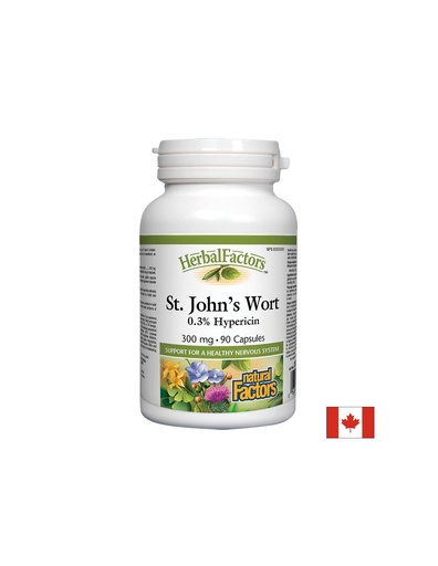 [4820 NF] St. John`s Wort/ Жълт кантарион 300 mg х 90 капсули Natural Factors