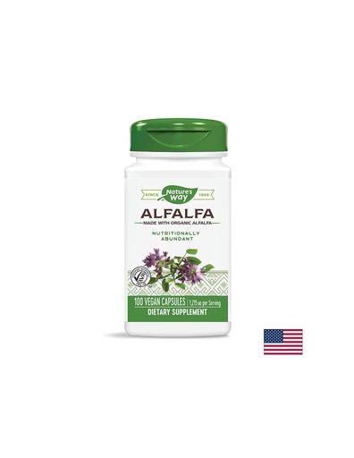 [10100] Alfalfa, Люцерна 405 mg х 100 капсули Nature’s Way