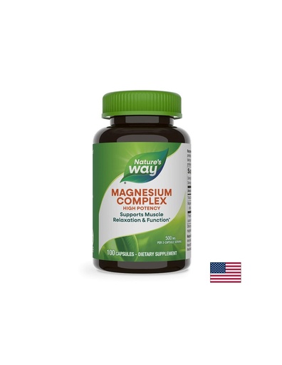 [41051] Magnesium Complex/ Магнезий (комплекс) 250 mg х 100 капсули Nature’s Way