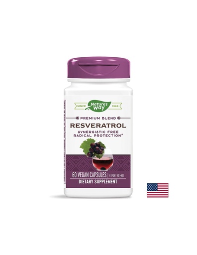 [15611] Resveratrol - Ресвератрол, 60 капсули  Nature’s Way