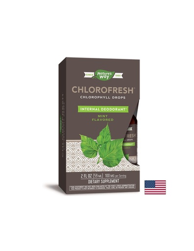 [10008] Chlorofresh® Chlorophyll Drops/ Хлорофреш® Хлорофил Капки х 59 ml (без алкохол) с ментов вкус Nature’s Way