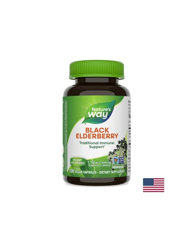 [12440] Black Elderberry/ Черен Бъз (плод и цвят) 575 mg х 100 капсули Nature’s Way