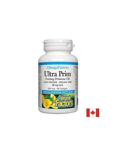 [2351 NF] Ultra Prim® Evening Primrose Oil 50 mg GLA/ Вечерна иглика масло 500 mg х 90 софтгел капсули Natural Factors