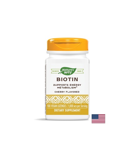 [40450 ST 5.24] Biotin/ Биотин 1000 mcg x 100 таблетки за смучене Nature’s Way