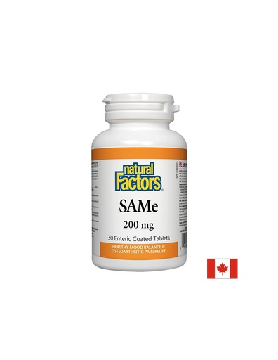 [2707 NF] SAMe (S-Adenosyl-L-Methionine)/ САМе 200 mg х 30 таблетки Natural Factors