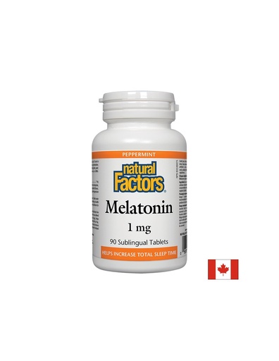 [2713 NF] Melatonin/ Мелатонин 1 mg x 90 сублингвални таблетки Natural Factors