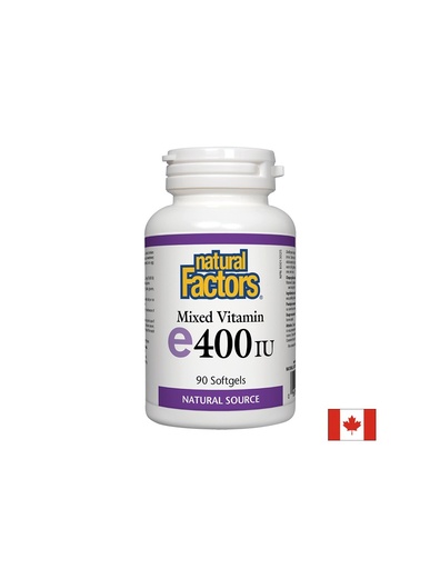 [1421 NF] Vitamin E/ Витамин Е (токофероли микс) х 90 софтгел капсули Natural Factors