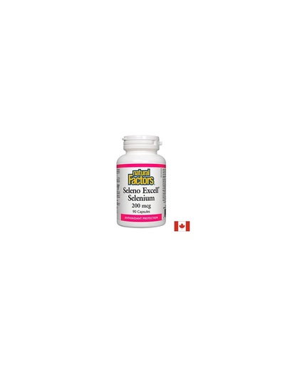 [1675 NF] Seleno Excell Selenium/ Селен 200 µg, 90 капсули Natural Factors