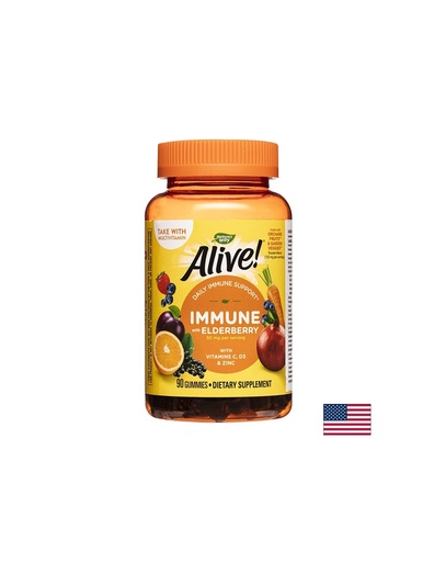 [10484] Alive! Immune Gummies/ Алайв! Имунна защита x 90 желирани таблетки Nature’s Way