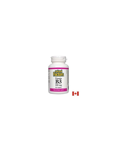 [1220 NF] Vitamin B3/ Витамин В3 х 90 таблетки Natural Factors