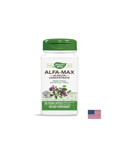 [2011] ALFA-MAX Alfalfa Concentrate/ Люцерна концентрат 525 mg х 100 капсули Nature’s Way