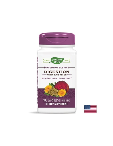 [79220 ST] Храносмилателни ензими и билкови екстракти - За добро храносмилане и оптимален стомашен комфорт, 100 капсули Nature’s Way