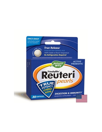 [15752] Primadophilus Reuteri - Примадофилус Реутери 1 млрд. активни пробиотици, 30 софтгел капсули Nature’s Way