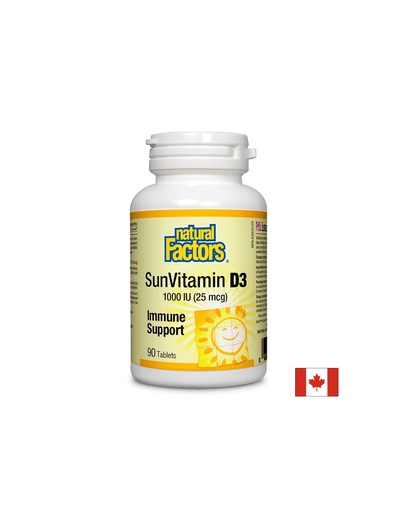 [1050 NF] Vitamin D3/ Витамин D3 1000 IU, 90 таблетки Natural Factors