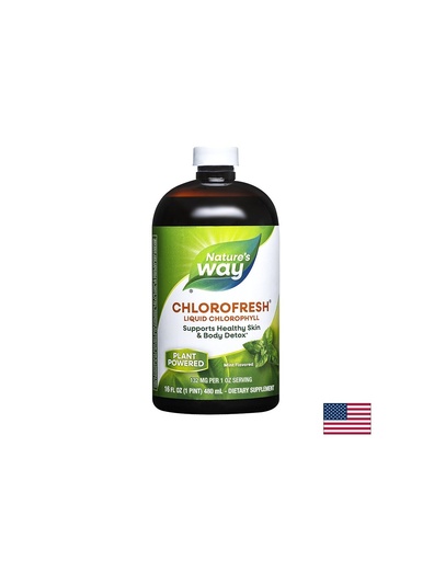 [3501] Chlorofresh® Liquid Chlorophyll/ Хлорофреш® Течен Хлорофил x 473 ml с ментов вкус Nature’s Way