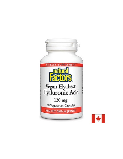 [2680 NF A] Хиалуронова киселина Hyabest® - За кожата и ставите, 120 mg, 60 капсули Natural Factors