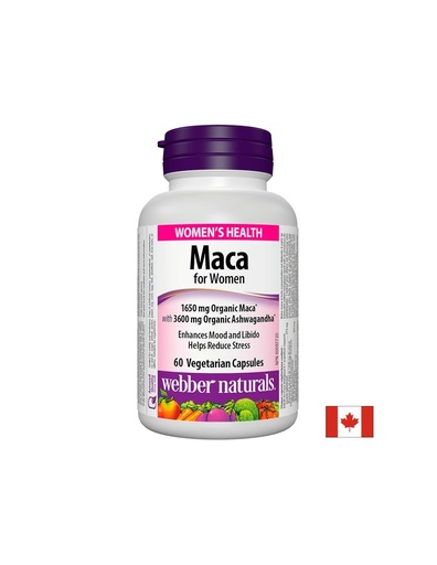 [3468 WN] Maca for Women/ Мака за жени х 60 капсули Webber Naturals