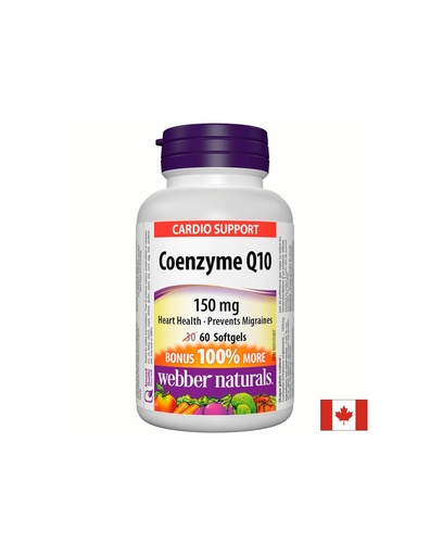 [3856 WN] Coenzyme Q10/ Коензим Q10 150 mg x 60 софтгел капсули