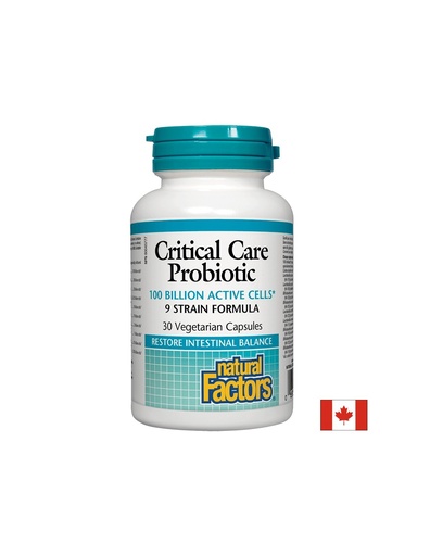 [1819 NF] Critical Care Probiotic 9 щама, 100 млрд. активни пробиотици х 30 капсули Natural Factors
