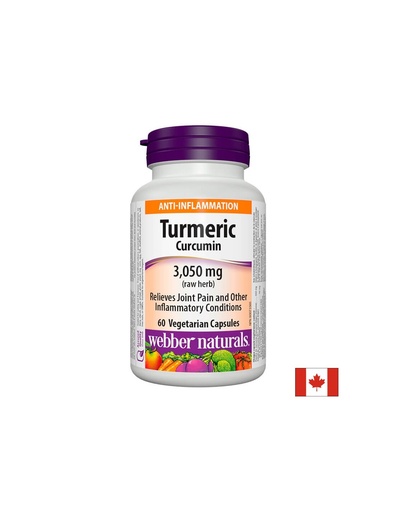 [3544 WN] Turmeric Curcumin/ Куркума (куркумин) 600 mg x 60 капсули Webber Naturals