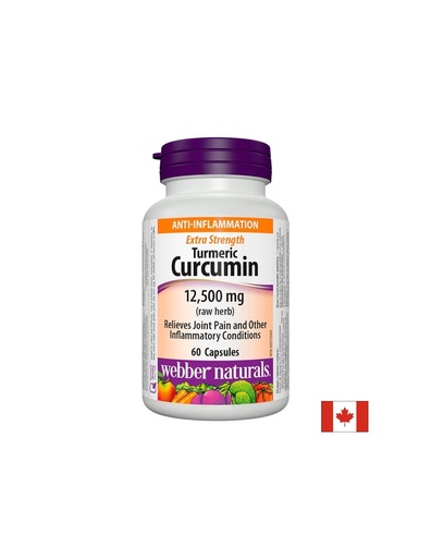 [3543 WN] Turmeric Curcumin Extra Strength/ Куркума (куркумин) 500 mg х 60 капсули Webber Naturals