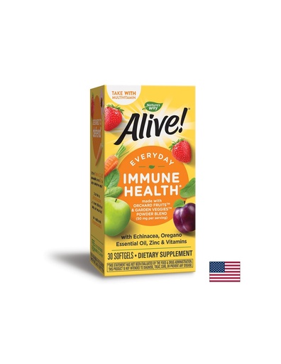 [13294 ST] Alive! / Алайв! Immune Health x 30 софтгел капсули Nature’s Way