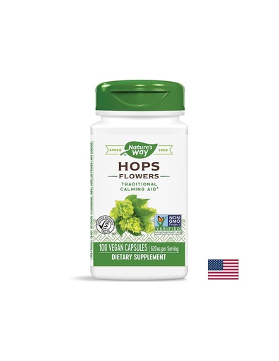 [14155] Hops Flowers / Хмел (цвят) 310 mg х 100 капсули Nature’s Way