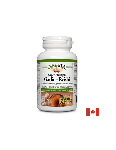 [2334 NF] GarlicRich® Super Strength Garlic+Reishi / Чесън + Рейши x 120 капсули