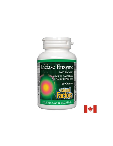 [1740 NF] Lactase Enzyme / Лактаза ензим 250 mg х 60 капсули Natural Factors